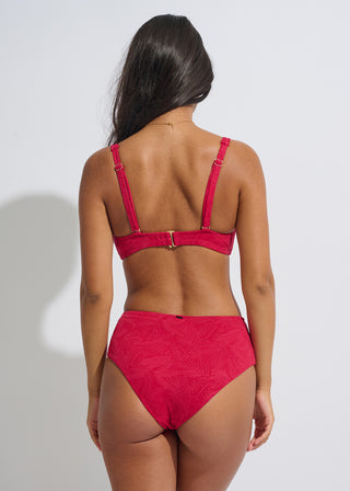 Persian Red High-Waist Bikini Bottom