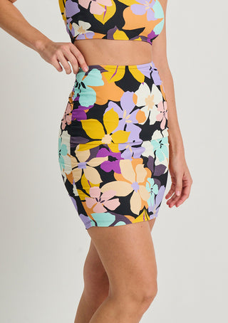 Aqua Bloom Recycled Cover-Up Skirt