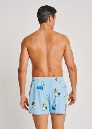 Retro Swim Trunks