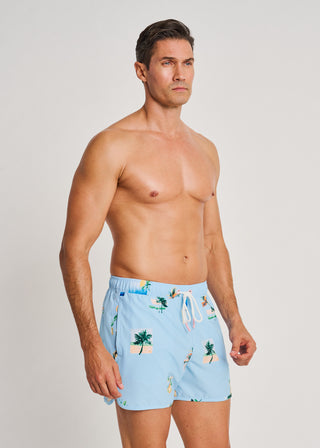 Retro Swim Trunks