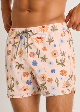 Retro Swim Trunks