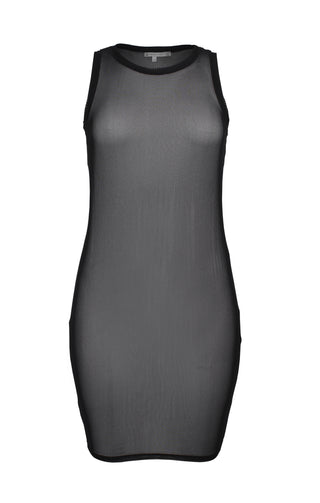 Black Mesh Cover-Up Dress