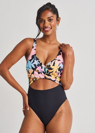 High Leg Wrap One-Piece