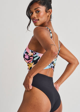 High Leg Wrap One-Piece