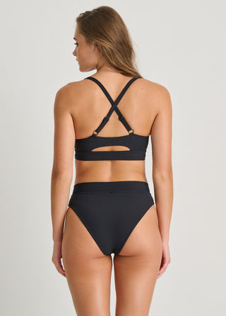 High waisted bikini bottoms black  Trendy Swimwear & Cute Swimsuits - Lush  Fashion Lounge
