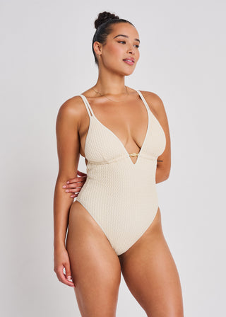 Minimalist Deep V Cami One-Piece