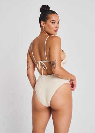 Minimalist Deep V Cami One-Piece