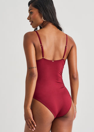 Cross-Over Mesh One-Piece