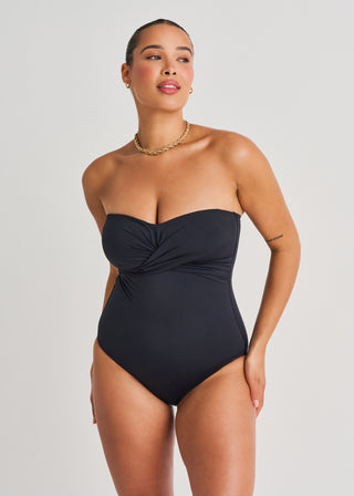 Front Twist Bandeau One-Piece