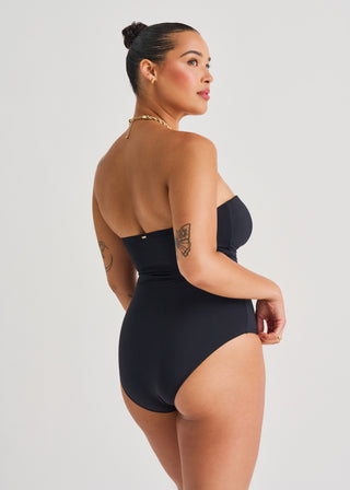 Front Twist Bandeau One-Piece