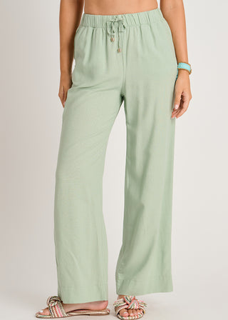 Linen-Blend Cover-Up Pants