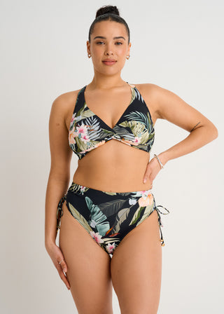 Front Twist Full Cup Crop Top