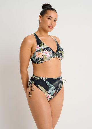 Haut de bikini torsadé à bonnets couvrants