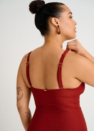 Une-pièce texturé avec anneau à bonnets couvrants