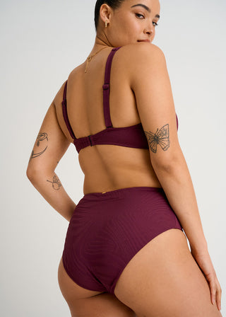 Textured Retro Waist Bottom
