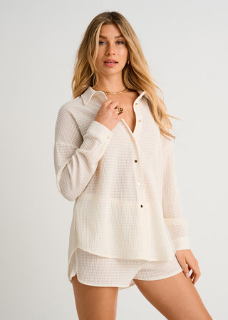 Textured Cover-Up Shorts