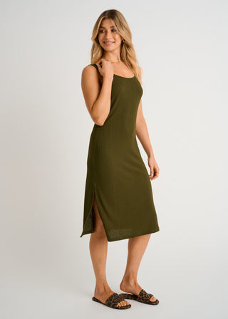 Ribbed Cover-Up Dress