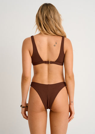 Textured High-Leg Cheeky Bottom