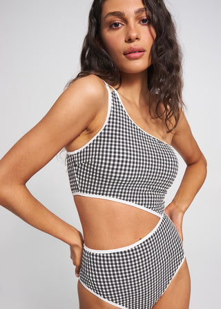 Alba Textured Cami One-Piece with Cutout