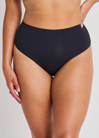 Black Retro High Waist Bottom