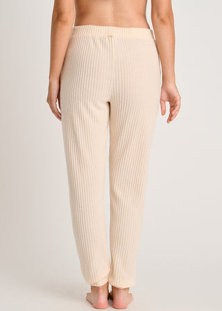 Le pantalon jogger en tricot côtelé brossé
