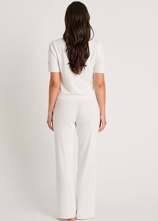 Short Sleeve Ribbed Sweater Cardigan