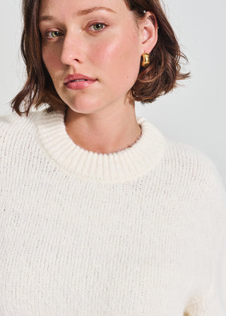 Fluffy Short Sleeve Sweater