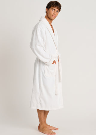 Le peignoir châle détente unisexe