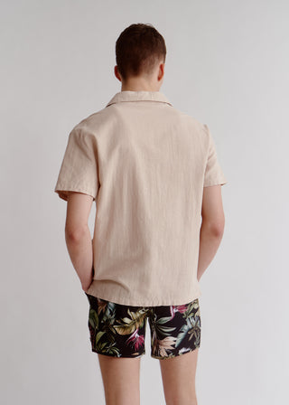 Natural Linen Summer Beach Shirt