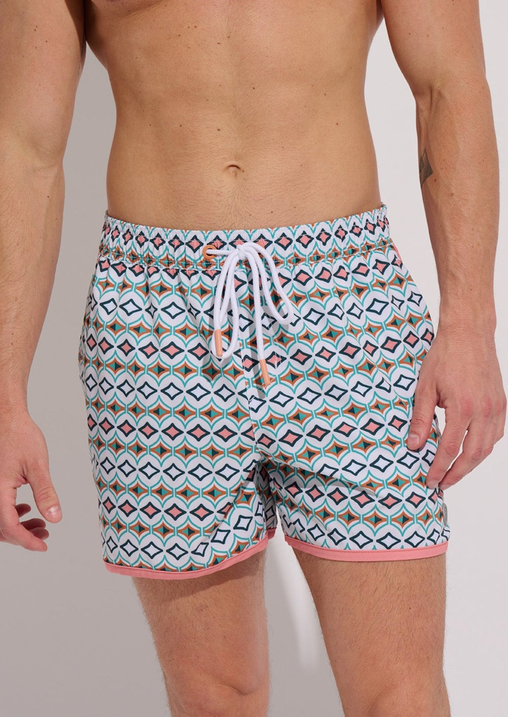 Retro on sale swim trunks