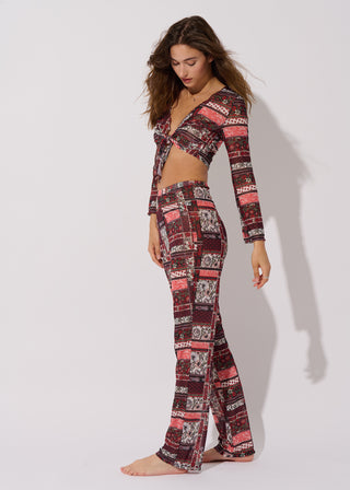 Floral Patchwork Cover-up Pant