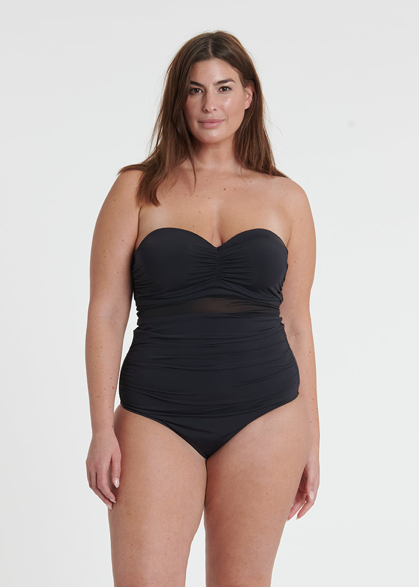 Black plus size sales swimsuit