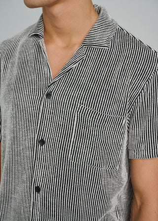 Black Stripe Recycled Shirt