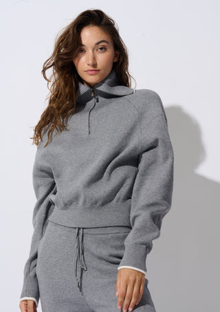 Grey Mix Tricot Pop Over