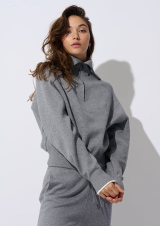 Grey Mix Tricot Pop Over