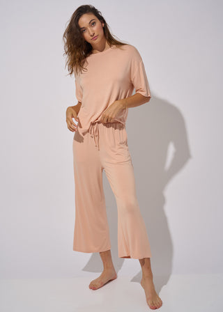 Peach Everyday Cropped Pant