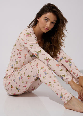 Morning Floral Long Sleeve Top