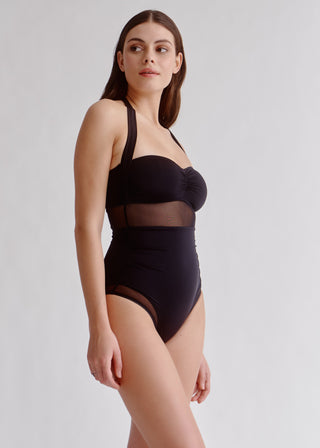 Black Multiway One-Piece Swimsuit